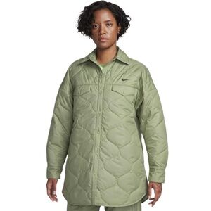 Nike Women's Sportswear Essentials Quilted Trench Coat NWT Size XS oversized